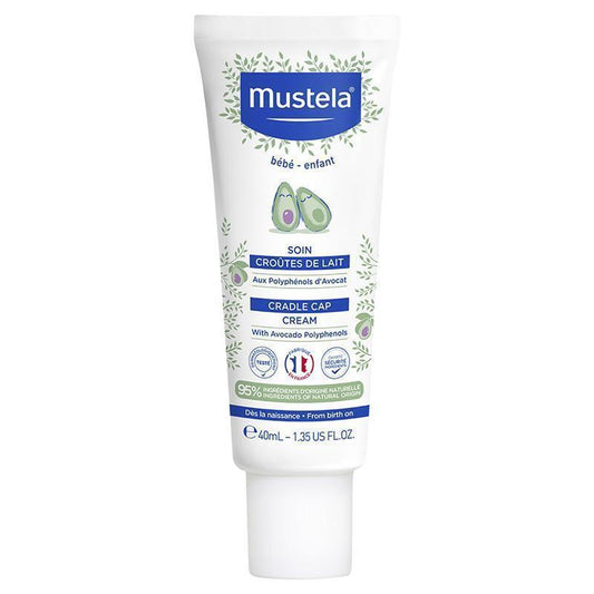 Mustela Cradle Cap Cream 40ml - Natural Relief for Baby's Scalp - Auzzi Store