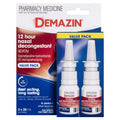 Demazin 12 Hour Relief Decongestant Nasal Spray 2 x 20ml - Long-Lasting Relief