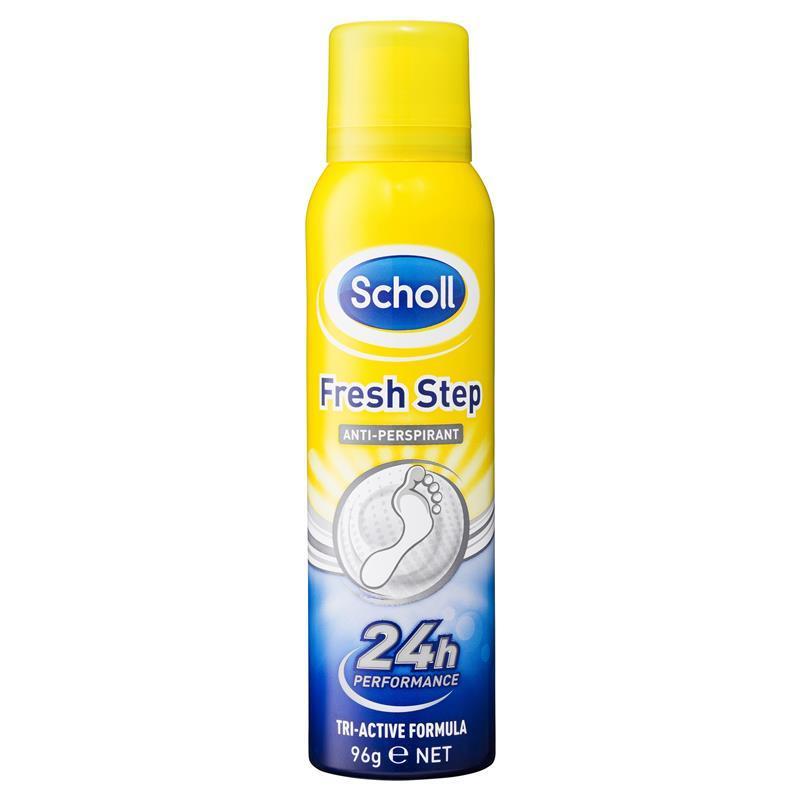 Scholl Fresh Step 24Hr Anti-Odor Foot Spray Antiperspirant 96g