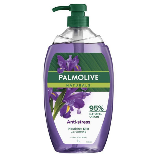 Palmolive Naturals Anti-Stress Body Wash 1L – Vegan, Paraben-Free - Auzzistore