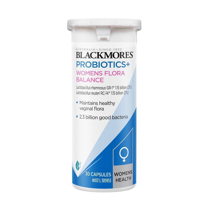 Blackmores Probiotics+ Women’s Flora Balance 30 Capsules, 2.3B CFU