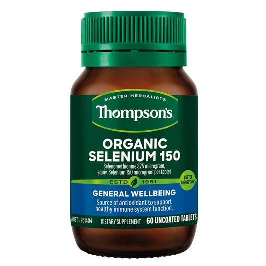 Thompson's Organic Selenium 150 60 Tablets - Immune Support