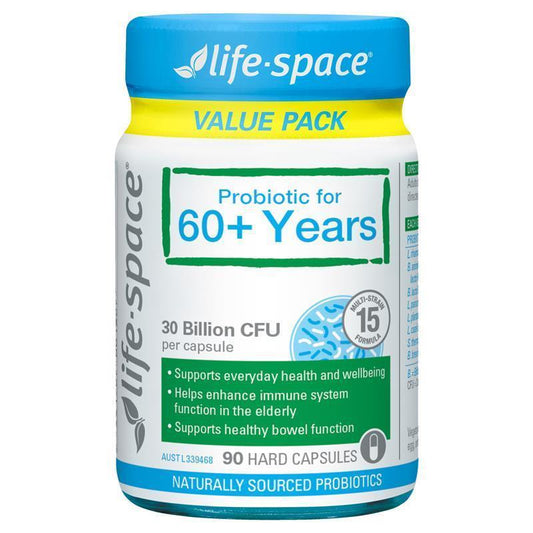 Life-Space Probiotic for 60+ Years - 90 Capsules-Auzzi Store