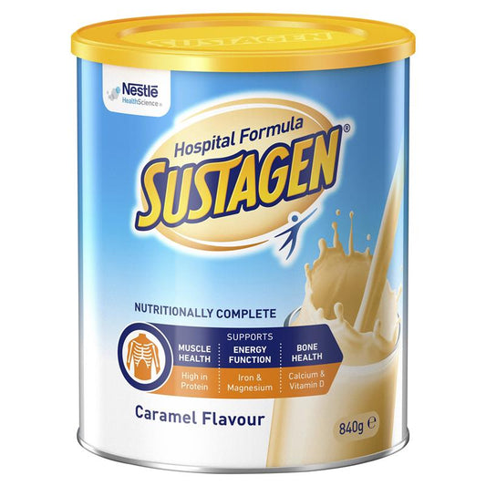 Sustagen Hospital Formula Nutritional Supplement Caramel Flavour 840g - Complete Nutrition