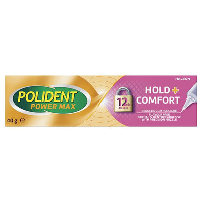 Polident Max Hold + Comfort Adhesive Cream - 40g