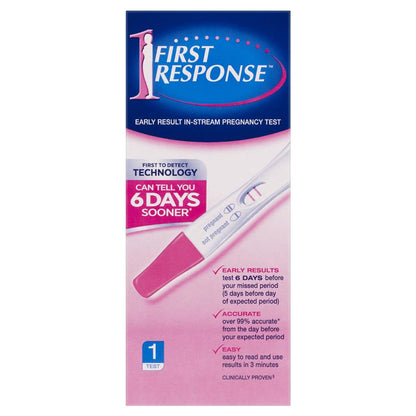 First Response Instream Early Result Pregnancy Test - 1 Test, 6 Days Early, 99% Accurate