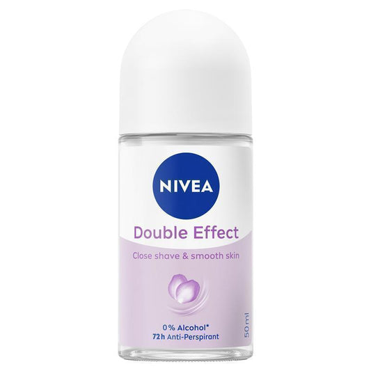 NIVEA Double Effect 72H Roll-On Deodorant with Avocado Extract, 50ml