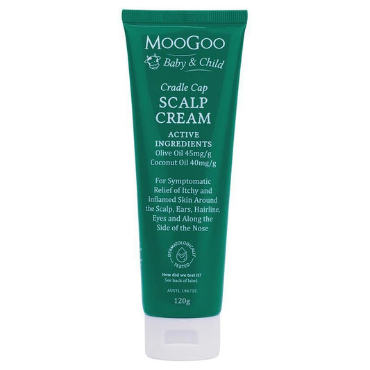 MooGoo Baby & Child Cradle Cap Scalp Cream 120g - Soothing Moisturizer