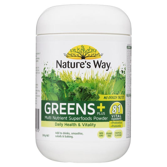 Nature's Way Greens Plus 300g Powder-Auzzi Store