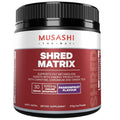 Musashi Shred Matrix Powder Passionfruit 270g - Natural Energy & Fat Metabolism Booster
