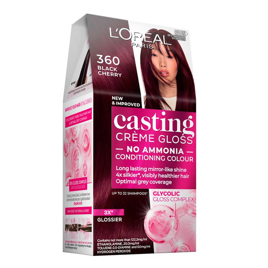 L'Oreal Paris Casting Creme Gloss - 360 Black Cherry (Ammonia Free) - Auzzistore