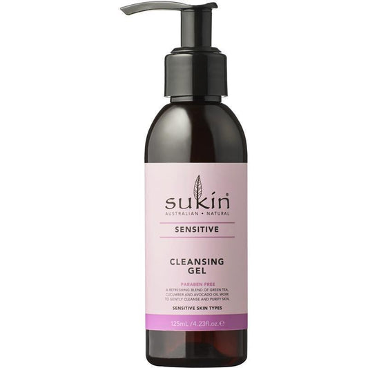 Sukin Sensitive Cleansing Gel 125ml Pump-Auzzi Store