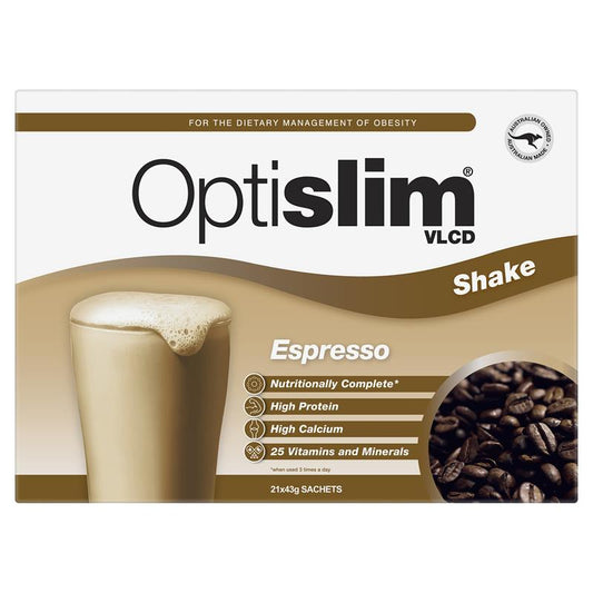 Optislim VLCD Expresso Coffee Milkshake - 21 x 40g-Auzzi Store