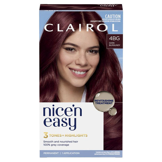 Clairol Nice N Easy 4BG Burgundy Permanent Hair Colour 173g – view 2 - Auzzistore