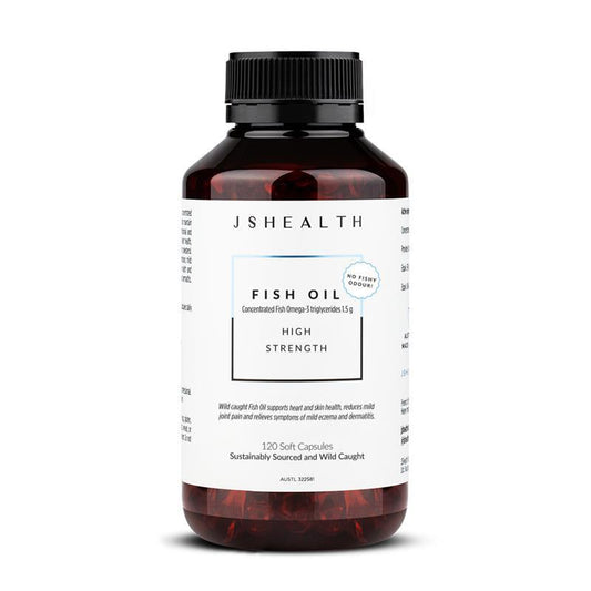 JSHealth Fish Oil 120 Capsules – High Strength Omega-3 EPA DHA