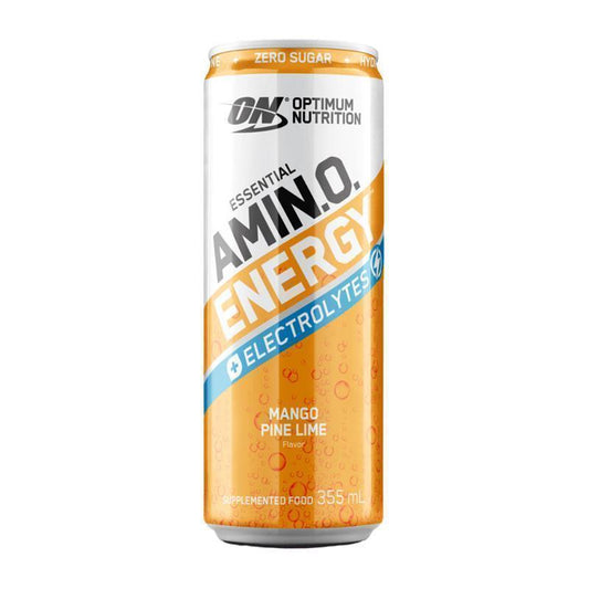 Optimum Nutrition Amino Energy Sparkling Drink with Electrolytes - Mango Pinelime 355ml