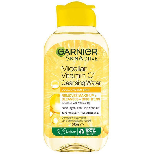 Garnier Vitamin C Micellar Water 125ml - Brightening Cleansing Solution