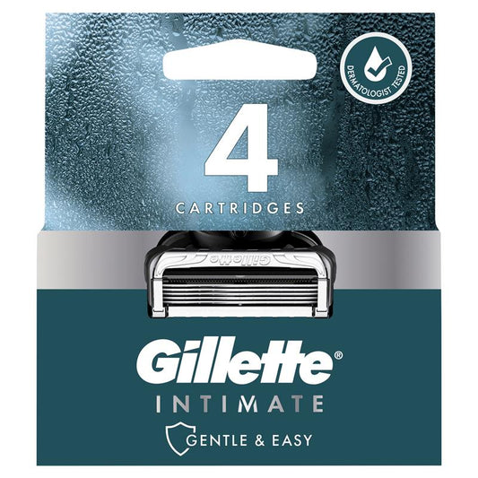 Gillette Intimate Hair Razor Cartridges - 4 Pack