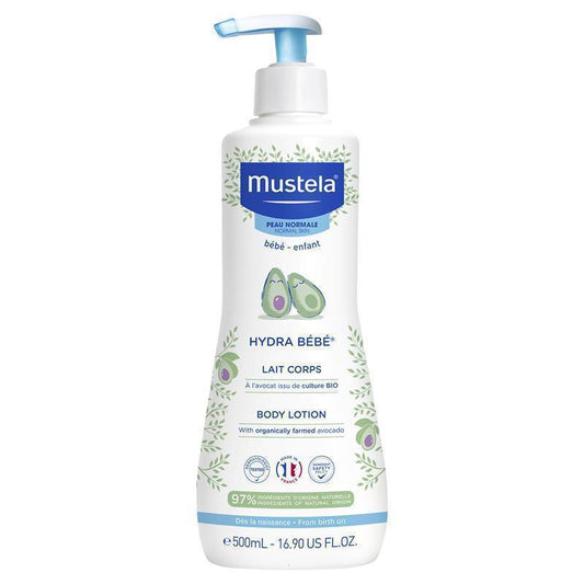 Mustela Hydra Bebe Body Lotion 500ml - Daily Hydration for Baby's Skin - Auzzi Store
