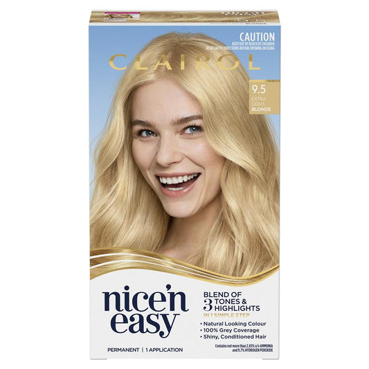 Clairol Nice N Easy 9.5 Extra Light Blonde Permanent Hair Colour - 173g – view 2