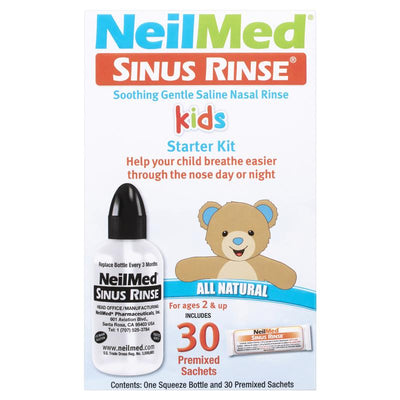 NeilMed Sinus Rinse Kids Starter Kit 30 Sachets - Gentle Nasal Rinse for Children