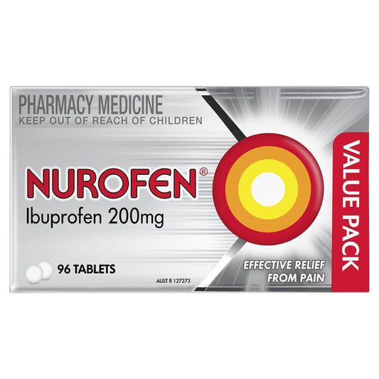 Nurofen Ibuprofen Pain Relief Tablets - 200mg, 96 Pack-Auzzi Store