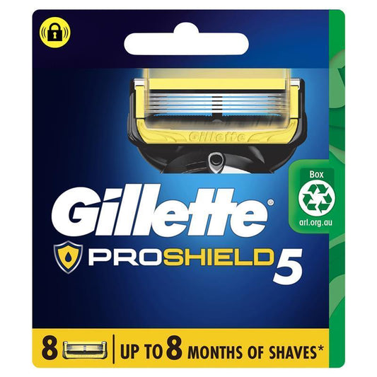 Gillette Fusion ProShield 8 Razor Blade Refills, Precision Trimmer