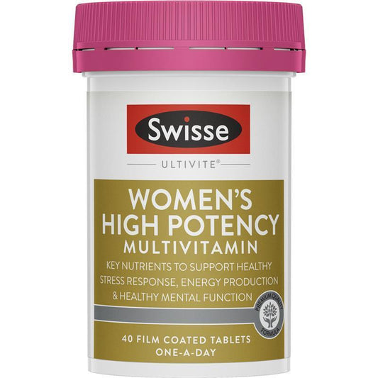 Swisse Women's Ultivite High Potency Multivitamin - 40 Tablets for Women's Vitality-Auzzi Store