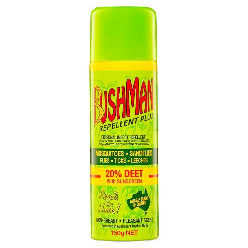 Bushman Plus Insect Repellent Aerosol 150g - 20% DEET-Auzzi Store