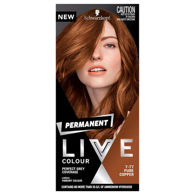 Schwarzkopf Live Colour Permanent 7.77 Pure Copper - 50ml