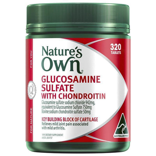 Nature's Own Glucosamine Sulfate & Chondroitin 320 Tablets - Joint Pain Relief