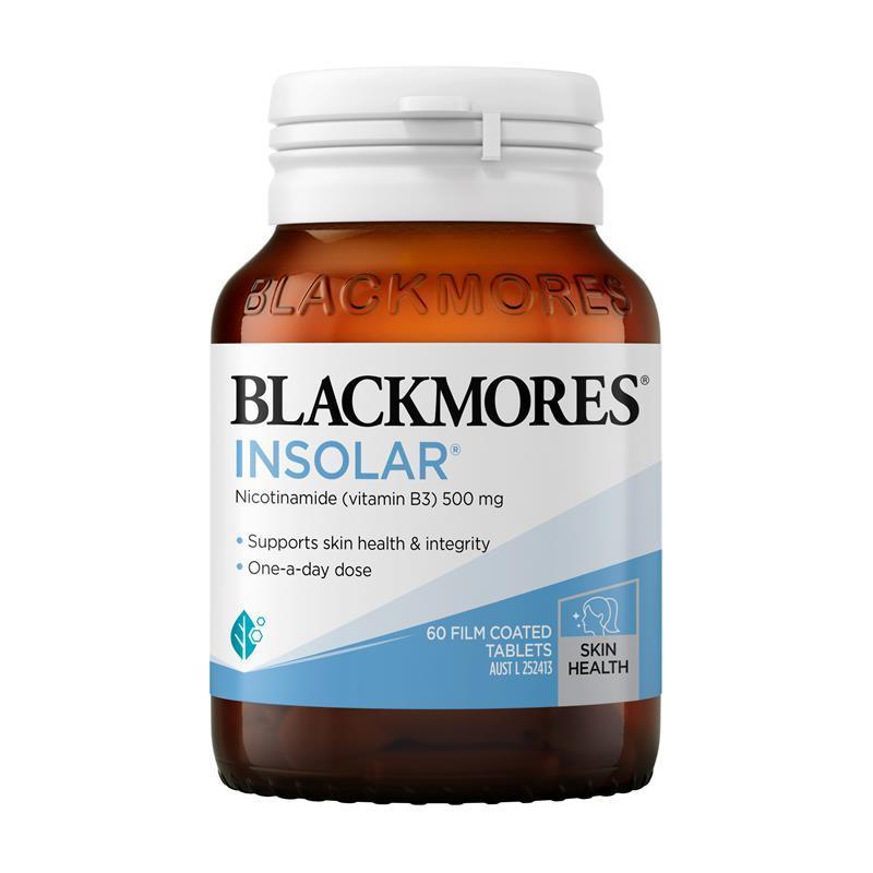 Blackmores Insolar Vitamin B3 (Nicotinamide) 500mg - 60 Tablets for Skin Health