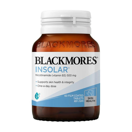 Blackmores Insolar Vitamin B3 (Nicotinamide) 500mg - 60 Tablets for Skin Health