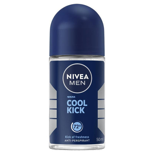 NIVEA MEN Deodorant Roll On Cool Kick 50ml for Long-Lasting Freshness-Auzzi Store