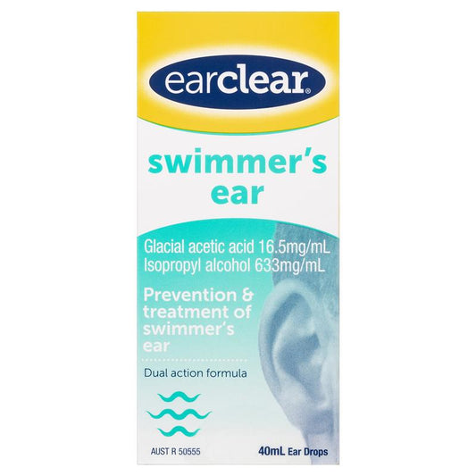 EarClear Swimmer's Ear Drops 40mL - Prevention & Treatment-Auzzi Store