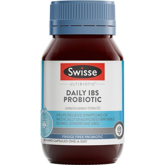 Swisse Ultibiotic Daily IBS Probiotic - 30 Capsules for Digestive Health - Auzzi Store