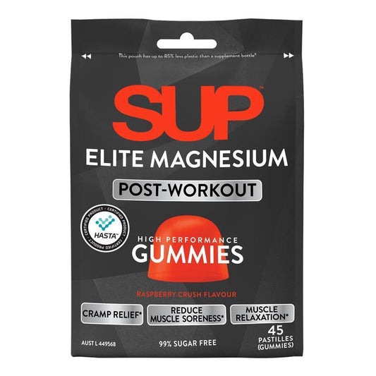 SUP Elite Magnesium Gummies Raspberry Crush - 45 Count-Auzzi Store