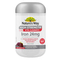 Nature's Way High Strength Iron Gummies 24mg for Adults - 30 Count