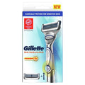 Gillette SkinGuard Power Razor + 1 Sensitive Blade Refills