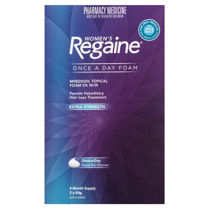 Regaine Women's Extra Strength Minoxidil Foam Hair Regrowth Treatment 2 x 60g-Auzzi Store
