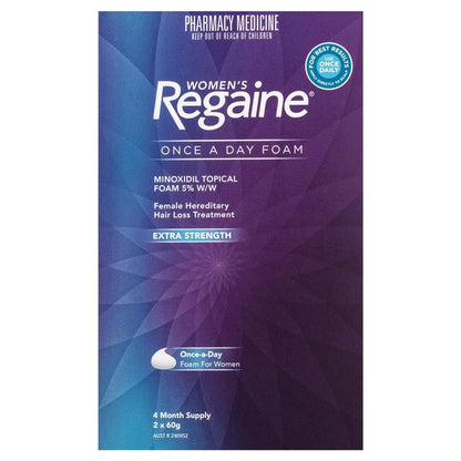 Regaine Women's Extra Strength Minoxidil Foam Hair Regrowth Treatment 2 x 60g-Auzzi Store