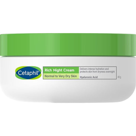 Cetaphil Rich Hydrating Night Cream with Hyaluronic Acid - 48g - Auzzi Store
