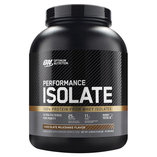 Optimum Nutrition Performance Isolate Chocolate Milkshake 2.28kg - Pure Whey Protein - Auzzistore