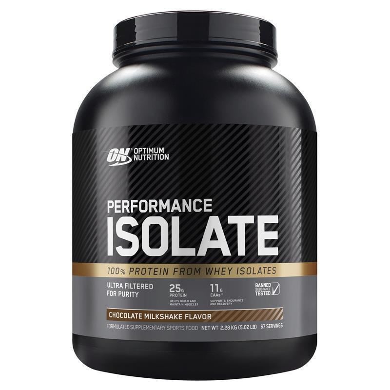 Optimum Nutrition Performance Isolate Chocolate Milkshake 2.28kg - Pure Whey Protein