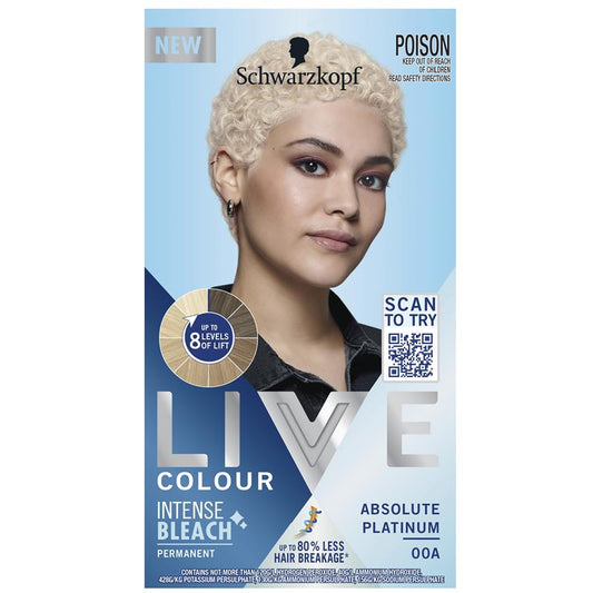 Schwarzkopf Live Colour Permanent Intense Bleach Absolute Platinum 00A - 50ml