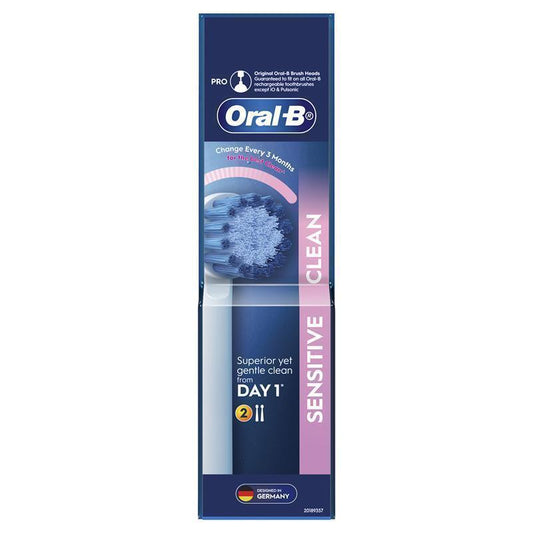 Oral-B Power Toothbrush Sensitive Clean Refills - 2 Pack-Auzzi Store