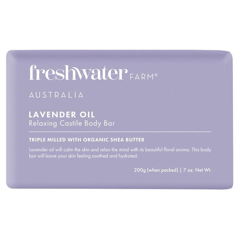 Freshwater Lavender Oil Body Bar 200g – Natural Moisturizing Soap