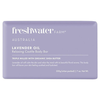 Freshwater Lavender Oil Body Bar 200g – Natural Moisturizing Soap