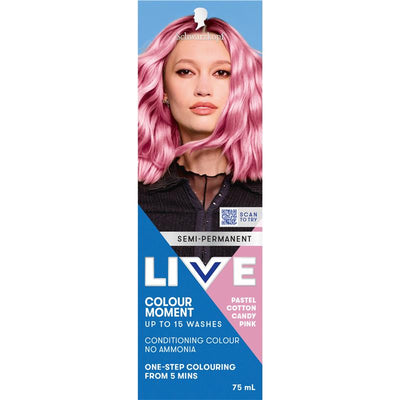 Schwarzkopf LIVE Colour Pastels Cotton Candy Pink - Semi Permanent 75ml