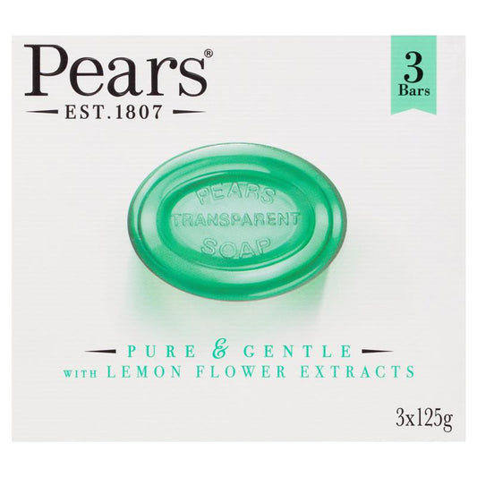 Pears Pure & Gentle Lemon Flower Soap, 3 Pack 125g – view 2